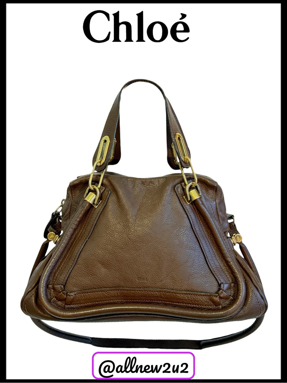 Chloe’ Paratay  Shoulder Handbag in Rock - Picture 2 of 14
